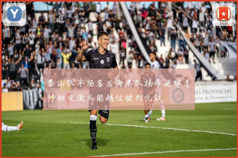 泰山队半场落后海港队杨希进球李帅助攻谢文能越位被判无效